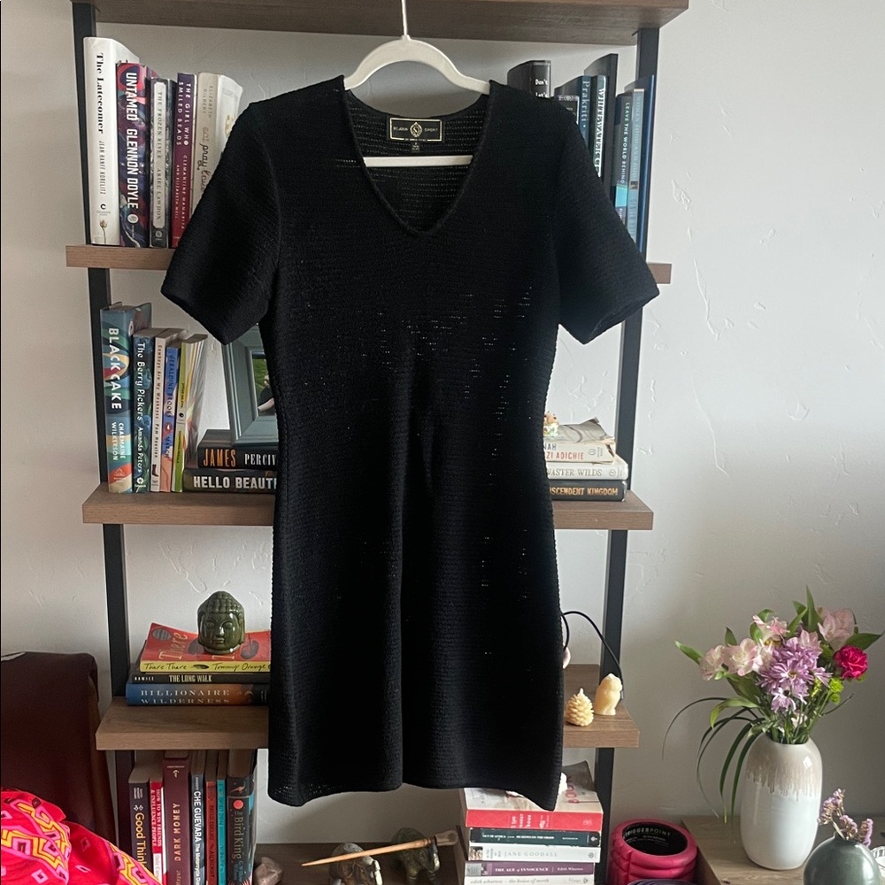 St. John Black Mini Dress